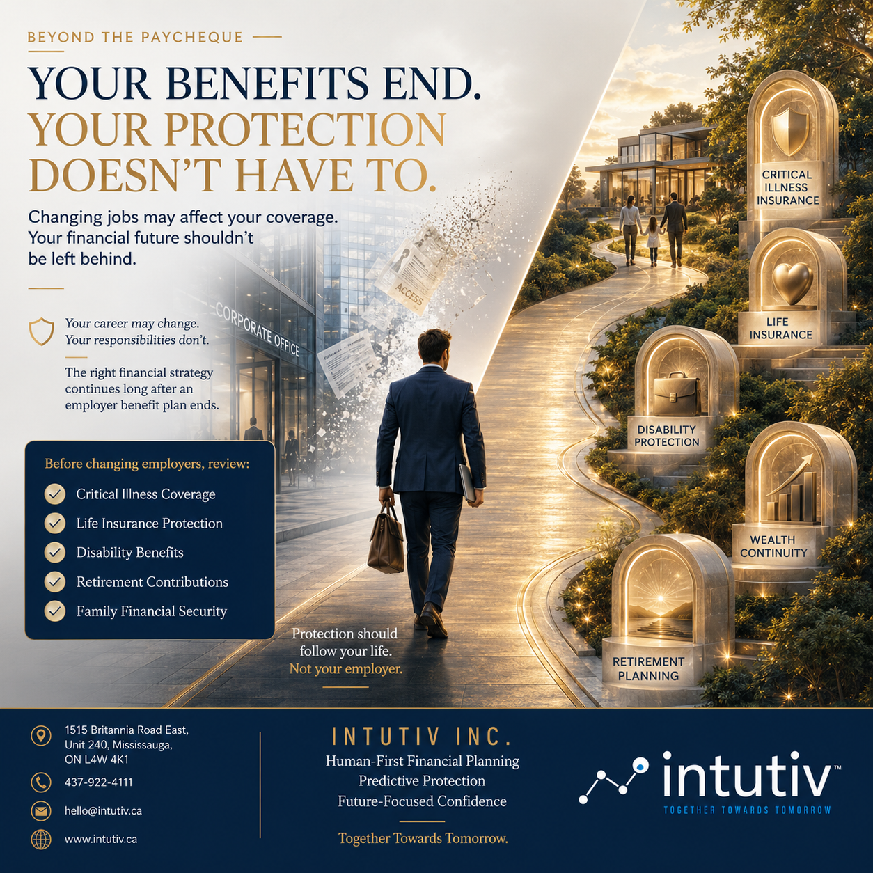 Changing Jobs in Canada Financial Protection, Job Change Financial Planning, Family Financial Security